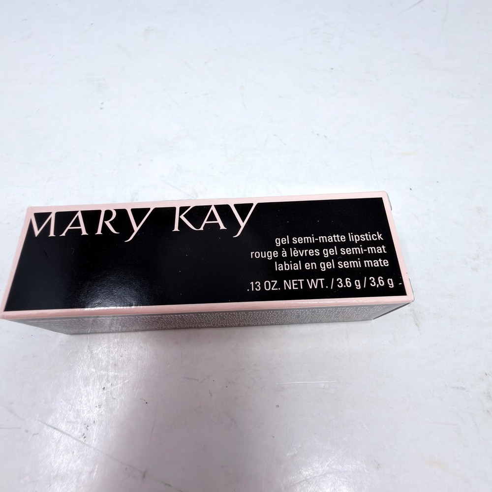 Mary Kay Gel Semi-Matte Lipstick Red Stiletto 157973 0.13 oz 3.6g NIB New Box